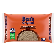 BEN'S ORIGINAL Whole Grain Brown Rice, 2 LB Bag, 2 Pound