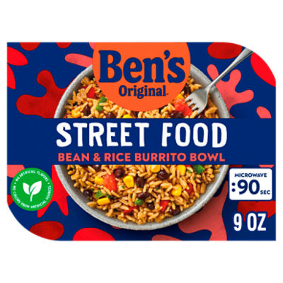 Ben's Original Street Food Bean & Rice Burrito Bowl, 9 oz