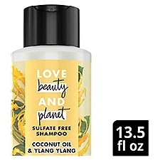 Love Beauty and Planet Coconut Oil & Ylang Ylang Hope and Repair Sulfate Free Shampoo, 13.5 fl oz