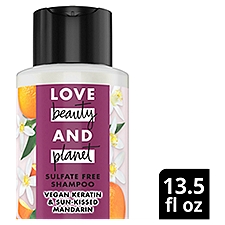Love Beauty and Planet Vegan Keratin & Sun-Kissed Mandarin Sulfate Free Shampoo, 13.5 fl oz
