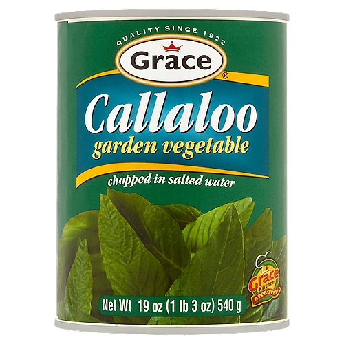 Grace Garden Vegetable Callaloo, 19 oz