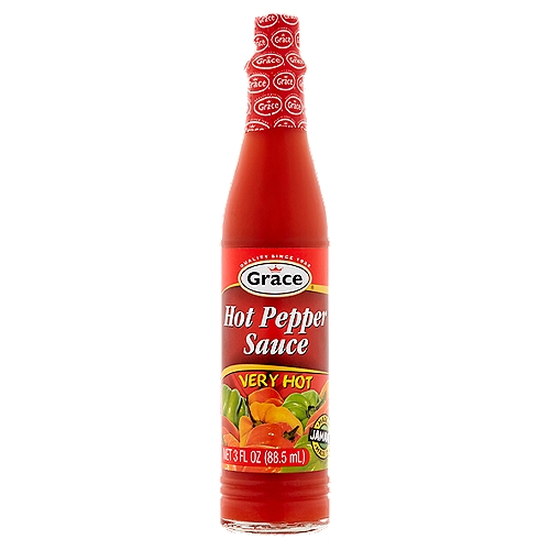 Grace Very Hot Pepper Sauce, 3 fl oz