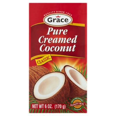 Grace Classic Pure Creamed Coconut, 6 oz