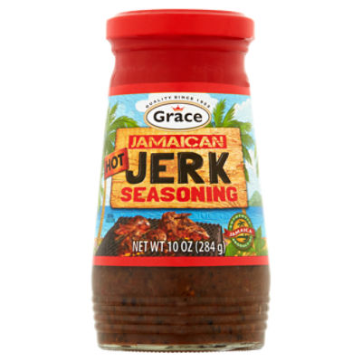 Grace Hot Jamaican Jerk Seasoning, 10 oz