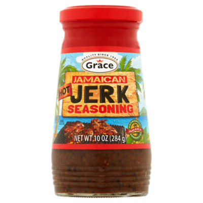 Grace Hot Jamaican Jerk Seasoning, 10 oz, 10 Ounce