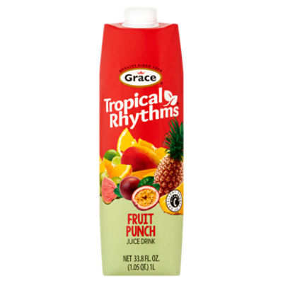 Grace Tropical Rhythms Fruit Punch Juice Drink, 33.8 fl oz