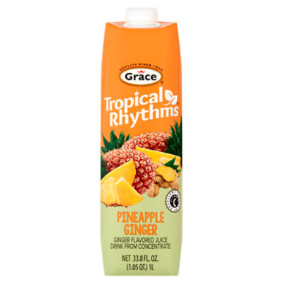 Grace Tropical Rhythms Pineapple Ginger Juice Drink, 33.8 fl oz