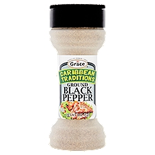Grace Caribbean Traditions Ground Black Pepper, 3 oz, 3 Ounce