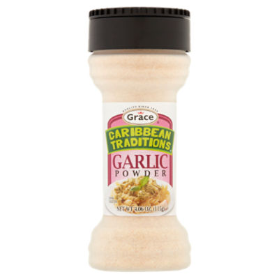 Grace Caribbean Traditions Garlic Powder, 4.06 oz, 4.06 Ounce