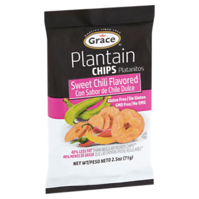 Grace Sweet Chili Flavored Plantain Chips, 2.5 oz