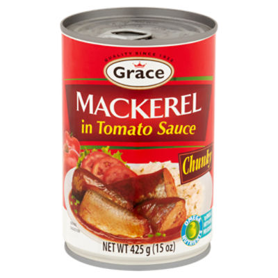 Grace Chunky Mackerel in Tomato Sauce, 15 oz