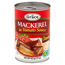 Grace Chunky Mackerel in Tomato Sauce, 15 oz
