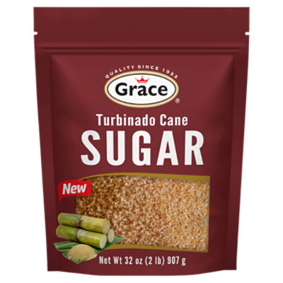 Grace Turbinado Cane Sugar, 32 oz