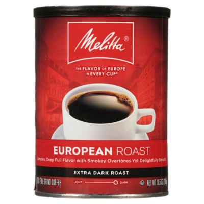 Melitta® European Extra Dark Roast Extra Fine Grind Coffee 10.5 oz. Canister