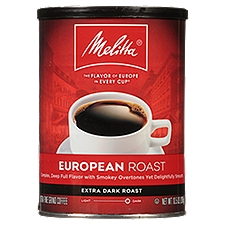 Melitta Extra Dark European Roast Coffee, 10.5 oz