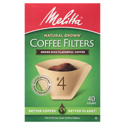 Melitta Natural Brown Super Premium Coffee Filters 40 ea ShopRite