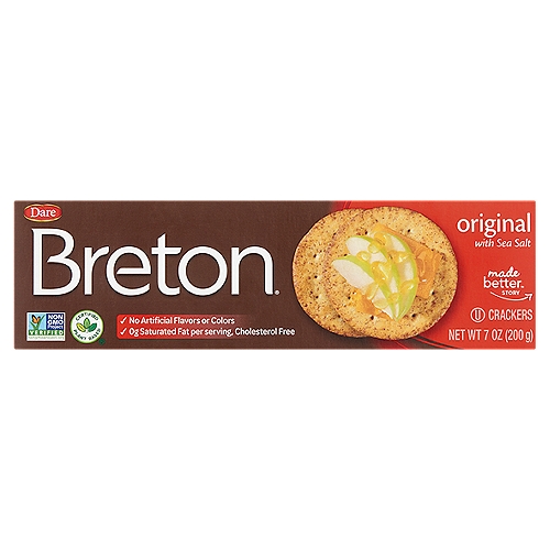 Dare Breton Original with Sea Salt Crackers, 7 oz