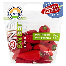Sunset® One Sweet® Seedless Mini Peppers 1lb