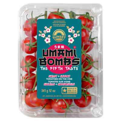Sunset Umami Bombs Sweet + Savory Tomatoes on the Vine, 12 oz