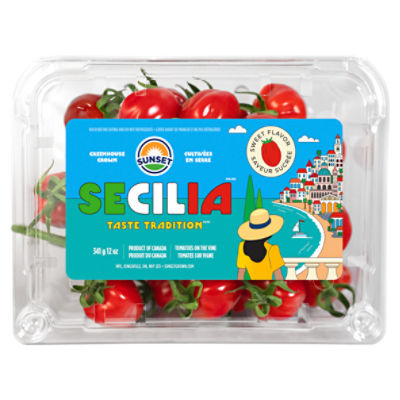 Sunset Secilia Sweet Flavor Tomatoes on the Vine, 12 oz