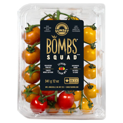 Sunset Bombs Squad Vine-Ripened Tomatoes, 12 oz