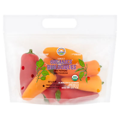 Sunset® Organic Mixed Mini Peppers, 8 oz bag, 1 Each