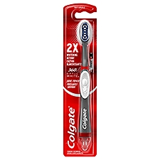 Colgate 360 Optic White Sonic Powered Soft Toothbrush with Tongue and Cheek Cleaner, 1 Each