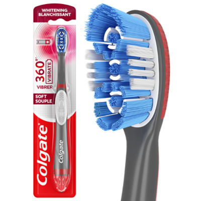 Colgate 360° Vibrate Whitening Soft Powered Toothbrush, 1 Each