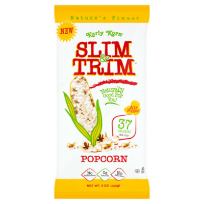 Kurly Korn Slim & Trim Air Popped Popcorn, 9 oz, 9 Ounce