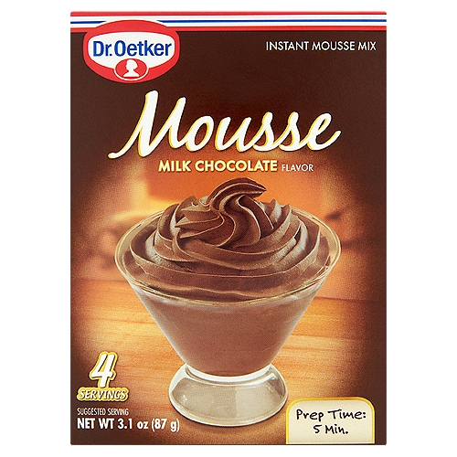 Dr. Oetker Milk Chocolate Flavor Instant Mousse Mix, 3.1 oz