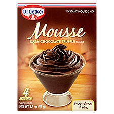 Dr. Oetker Dark Chocolate Truffle Flavor Instant Mousse Mix, 3.1 oz