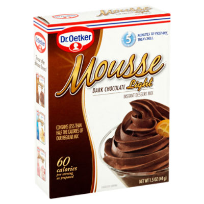 Dr. Oetker Dark Chocolate Light Mousse Instant Dessert Mix, 1.5 oz