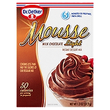 Dr. Oetker Milk Chocolate Light Mousse Instant Dessert Mix, 1.3 oz, 1.3 Ounce