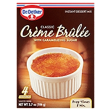 Dr. Oetker Classic Crème Brûlée with Caramelizing Sugar Instant Dessert Mix, 3.7 oz