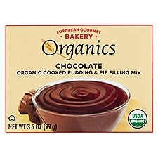 European Gourmet Bakery Organics Chocolate Organic Cooked Pudding & Pie Filling Mix, 3.5 oz