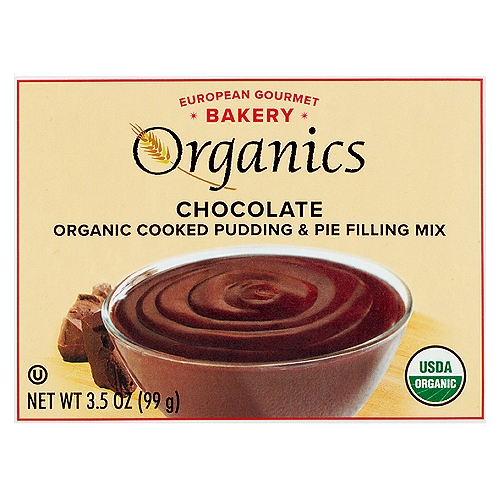 European Gourmet Bakery Organics Chocolate Organic Cooked Pudding & Pie Filling Mix, 3.5 oz
Inspire Greatness
Amaze and inspire your family and friends with our tasty home-made style desserts. The smells, texture and flavors of fresh baked perfection are simply minutes away! We help capture the adventure and experience of Europe's best recipes. With only a few basic steps and added ingredients you achieve foodie excellence the whole family will enjoy!