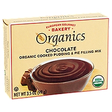European Gourmet Bakery Organics Chocolate Organic Cooked, Pudding & Pie Filling Mix, 4.5 Ounce