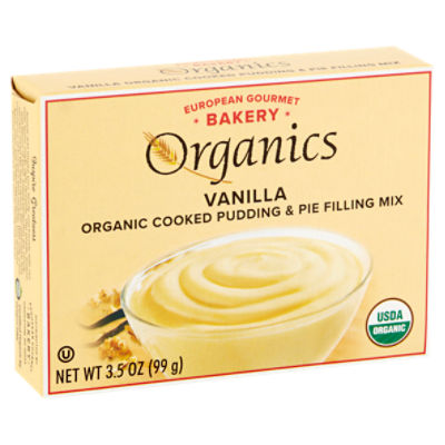 European Gourmet Bakery Organics Vanilla Organic Cooked Pudding & Pie Filling Mix, 3.5 oz