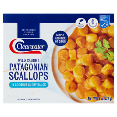 Clearwater Patagonian Scallops in Coconut Curry Sauce, 8 oz