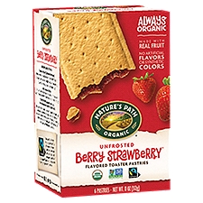 Nature's Path Berry Strawberry Unfrosted, Toaster Pastries, 11 Ounce