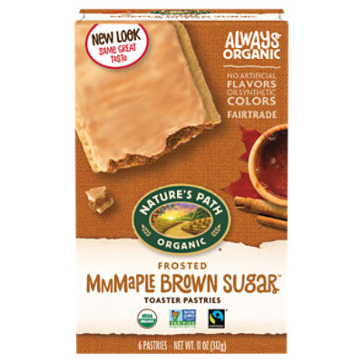 Nature's Path Mmmaple Brown Sugar Frosted Toaster Pastries, 11 oz