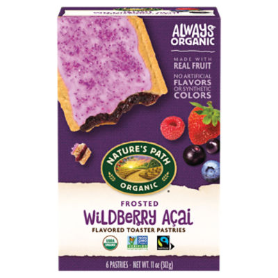 Nature's Path Wildberry Açai Frosted Toaster Pastries, 11 oz