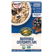 Nature's Path Blueberry Cinnamon Flax, Instant Oatmeal, 11.2 Ounce