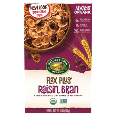 Nature's Path Flax Plus Raisin Bran Cereal, 14 oz ShopRite