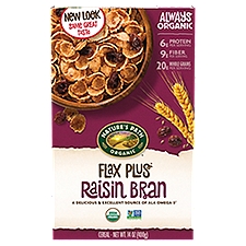 Nature's Path Flax Plus Raisin Bran Cereal, 14 oz