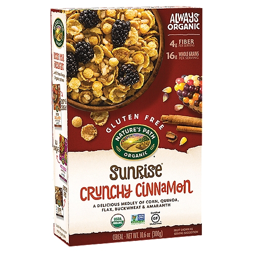 Nature's Path Sunrise Crunchy Cinnamon Cereal, 10.6 oz