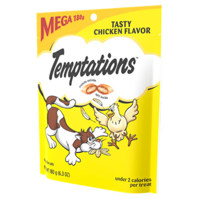 TEMPTATIONS Classic Crunchy and Soft Cat Treats Tasty Chicken