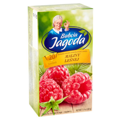 Babcia Jagoda Raspberry Flavoured Fruit Tea in Bags, 20 count, 1.4 oz