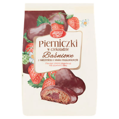 Wadowice Skawa Chocolate Covered Gingerbread with Strawberry Filling, 5.30 oz