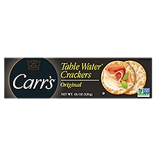 Carr's Table Water Original, Crackers, 4.25 Ounce